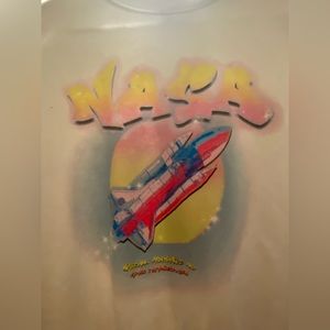 Cropped Sweatshirt with nasa colorful design